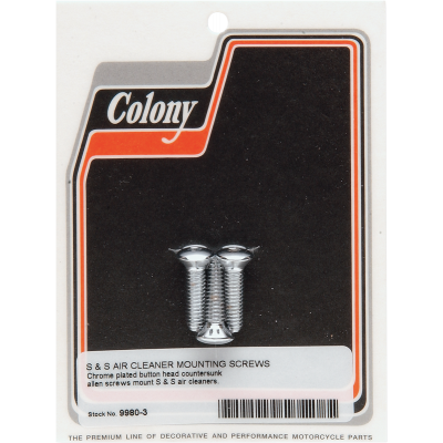 Kit tornillos de montaje para tapa filtro de aire S&S COLONY 9980-3