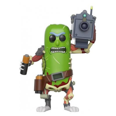 Rick y morty pop! animatión vinyl figura pickle rick with laser 9 cm
