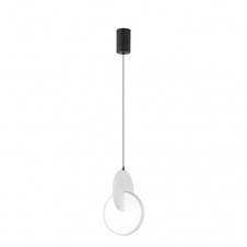 Colgante Carlota 1l Negro/Blanco 17w 6500k 2380lm Regx18x18cm