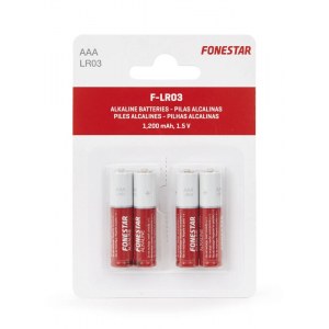 Pilas alcalinas AAA-LR03 de 1'5 V Fonestar F-LR03