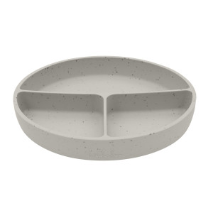 Plato dividido con base de succión Platinum Silicone Sand