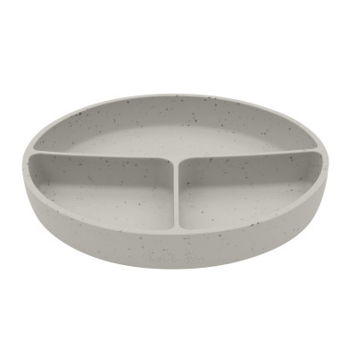 Plato dividido con base de succión Platinum Silicone Sand