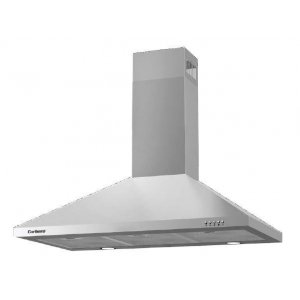 Campana decorativa de pared piramidal Corbero KURAMATHI960X, 90 cm, 621 m3/h, clase A, 3 velocidades, 69dB, filtro aluminio, 2 luces LED, acero inox