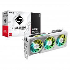 Tarjeta grafica asrock rx 9070 xt steel legend 16gb gddr6 - 3x dp - 1x hdmi pci express 5.0