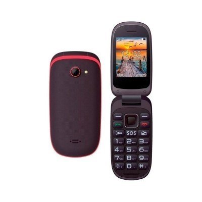 Telefono movil maxcom mm818 black red - 2.4pulgadas - 1gb ram - 0.3pulgadas - 2g