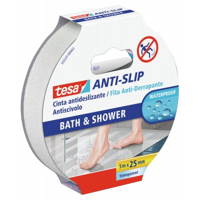 Anti slip bath & shower 5mx25mm Cinta antideslizante para baño Transparente