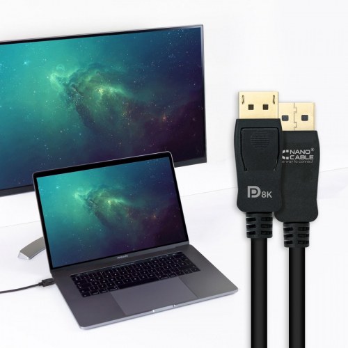 CABLE DISPLAYPORT 1.4 CERTIF. VESA DP/M-DP/M 50 cm