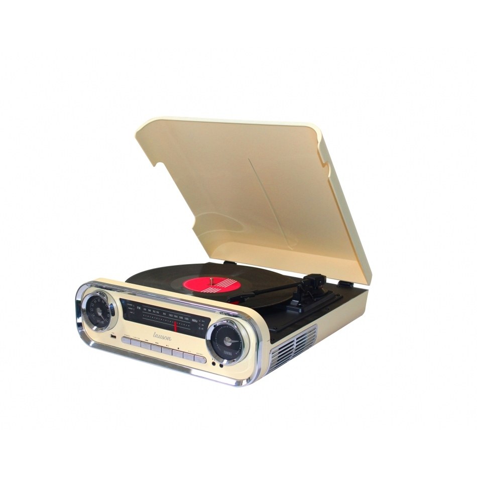01TT15 tocadisco Tocadiscos de tracción por correa Beige, Negro