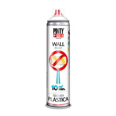 Pintura plástica spray ral 9016 blanca 600 ml