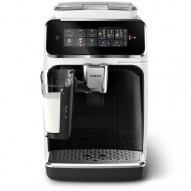 Cafetera Philips EP3343/50, Superautomática, con leche, blanco y negro