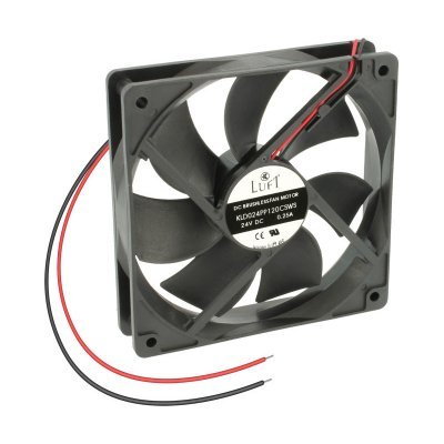 VENTILADOR 24Vdc 120x120x25mm 6W 2 Cables Friccion Luft