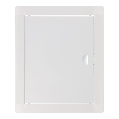 Tapa de registro rectangular empotrable acero 20x25cm blanca