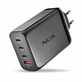 Cargador ultra rápido NGS 240W, 4 puertos, 3 USB-C, 1 US