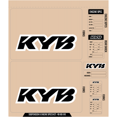 Kit de gráficos de suspensión y especificaciones D'COR VISUALS 40-80-143