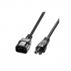 Lindy 30341 cable de transmisión Negro 2 m C14 acoplador C5 acoplador