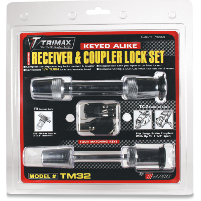 Premium Coupler and Receiver Lock Set TRIMAX TM32