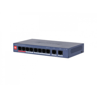 (DH-CS4010-8GT-110-V2) DAHUA SWITCH 10 PUERTOS CLOUD MANAGED GIGABIT, 8 PUERTOS POE, 110W, HI-POE, L2