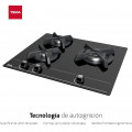 Placa de gas natural Teka GBC 63010 KBN, 3 zonas, Cristal Gas, 6250W, vidrio templado, ref. 112580002, cristal negro - imagen 4