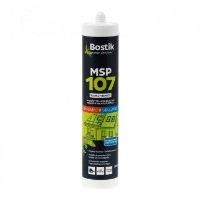 SELLA+PEGA POLIMERO MS 107 BOSTIK 290ML NEGRO