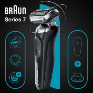 Afeitadora Braun 71-N1200s, Serie 7, inalámbrico, negro