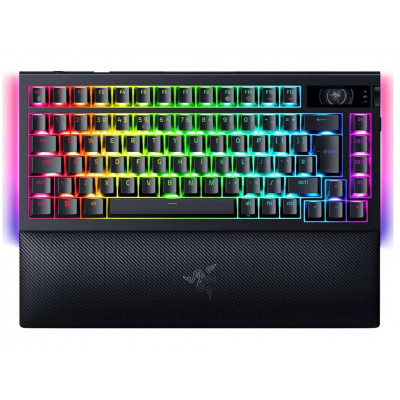BlackWidow V4 Pro teclado Juego USB + RF Wireless + Bluetooth QWERTY Internacional de EE.UU. Negro