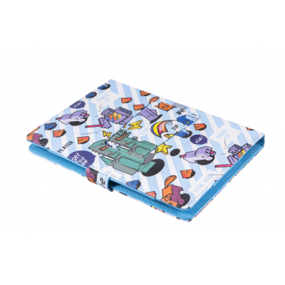 Funda Universal Estampada PIXEL GAMER + teclado MicroUSB (9 - 10,1)