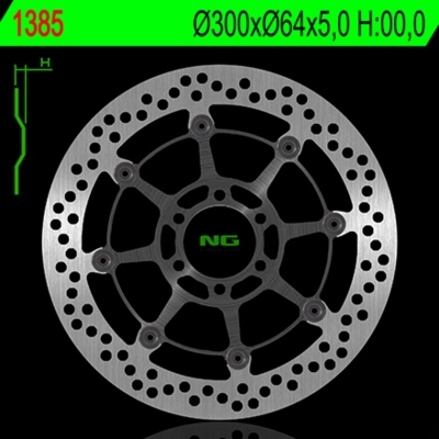 Disco de freno NG 1385 Ø300 x Ø64 x 5 1385