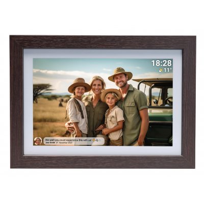 PFF-1042DWMK2 marco fotográfico digital Madera 25,6 cm (10.1) Pantalla táctil Wifi