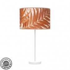 Sobremesa Alto Moda 1xe27 Blanc/hoja Caldera 63x30 X30 Cm