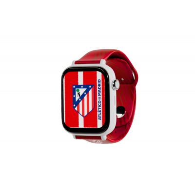 Savefamily Reloj Inteligente Infantil Savewatch Plus Edicion Atletico de Madrid con GPS y Llamada - Correa Silicona Roja