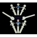 Palillos humanos y caras para decorar P/15