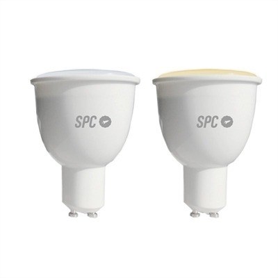 Bombilla inteligente spc vega 380 gu10 4.5w 2700k - 6500k - spc iot