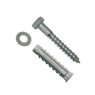 Tacos wl ø10 x 80 mm + tornillos ø10 x 80 mm, blister 2 uds