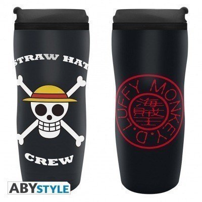 Taza de viaje abystyle one piece logo monkey d. luffy