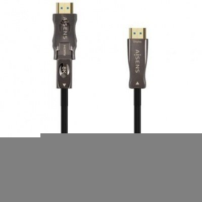 Cable HDMI 2.1 AOC 8K Desmontable Aisens A153-0648/ HDMI Macho / D Macho - HDMI Macho/ 50m/ Negro