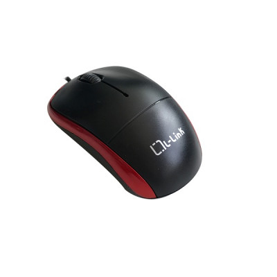 L-LINK Raton Optico Usb Negro/Rojo Ll-2080-R