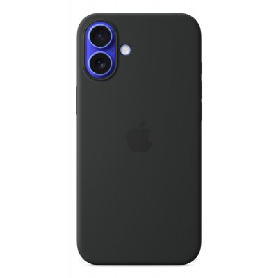 Funda de silicona con MagSafe para el iPhone 16 Plus - Negro