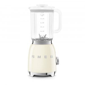 Batidora de vaso Smeg BLF03CREU, 800W, vaso plástico, capacidad 1.5 litros, color crema