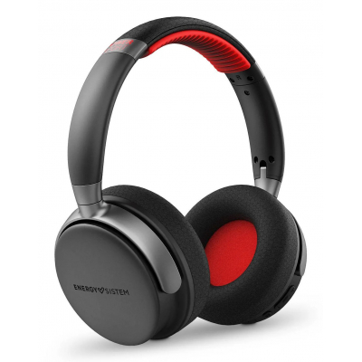 Power Sport Auriculares Inalámbrico y alámbrico Diadema Deportes USB Tipo C Bluetooth Negro, Rojo