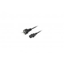 Lanberg CA-C13C-14CC-0018-BK cable de transmisión Negro 1,8 m C13 acoplador CEE7/7