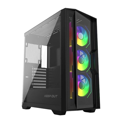 Caja MAtx Keep Out KO XC-500 ARGB USB3 BlackGlass