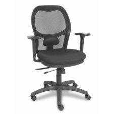 Piqueras y Crespo Silla Jorquera traslack malla negra asiento bali negro brazo 3D