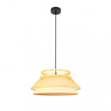 Colgante Bambu Bertino Neg/natural 1xe27 Regx46x46 Cm