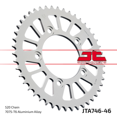 Corona trasera ligera y autolimpiante JT SPROCKETS JTA746.46