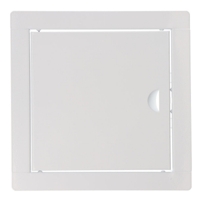 Tapa de registro cuadrada empotrable acero 20x20cm blanca