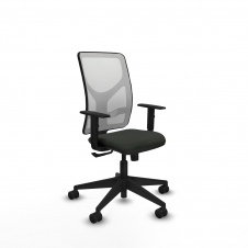 Piqueras y Crespo Motilla sincro malla blanca bali negro brazos 1D base piramidal ruedas 65mm nailon