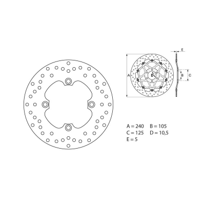 Disco de freno Brembo 108489952 108489952