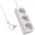 Ewent Ew3958 Regleta Con Tres Enchufes En Blanco