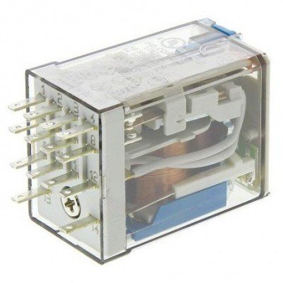 Relé 12Vdc 4Ctos.Conmutados 7A/250Vac FINDER