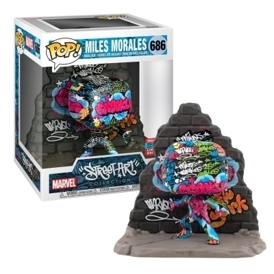 Funko pop deluxe marvel miles morales efecto graffiti deco exclusivo 49543